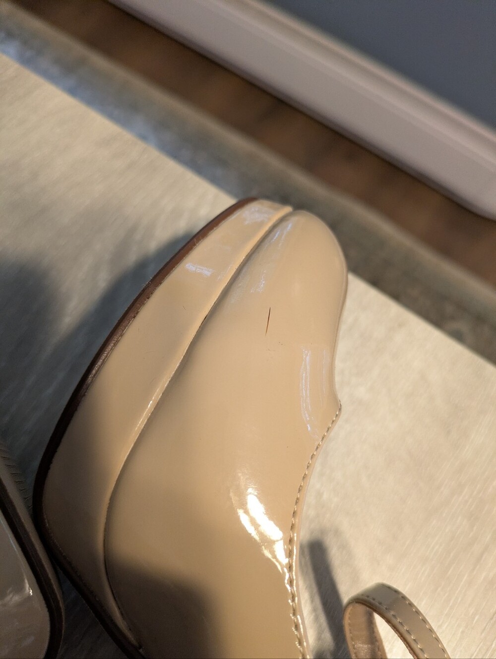Classic Nude Mary Jane High Heels - Picture 7 of 7